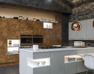 Ultragloss Copperleaf Supermatt Dust Grey Kitchen